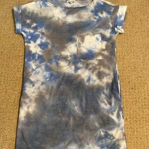 White Birch the-dye mini dress.